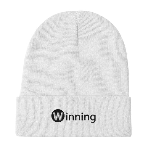 Winning Embroidered Beanie