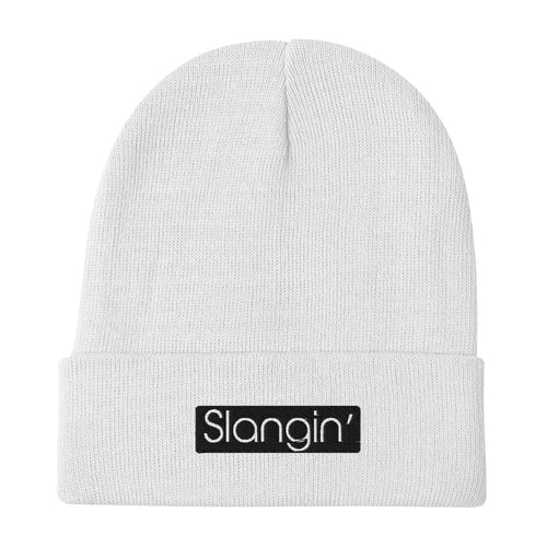 Slangin' Embroidered Beanie